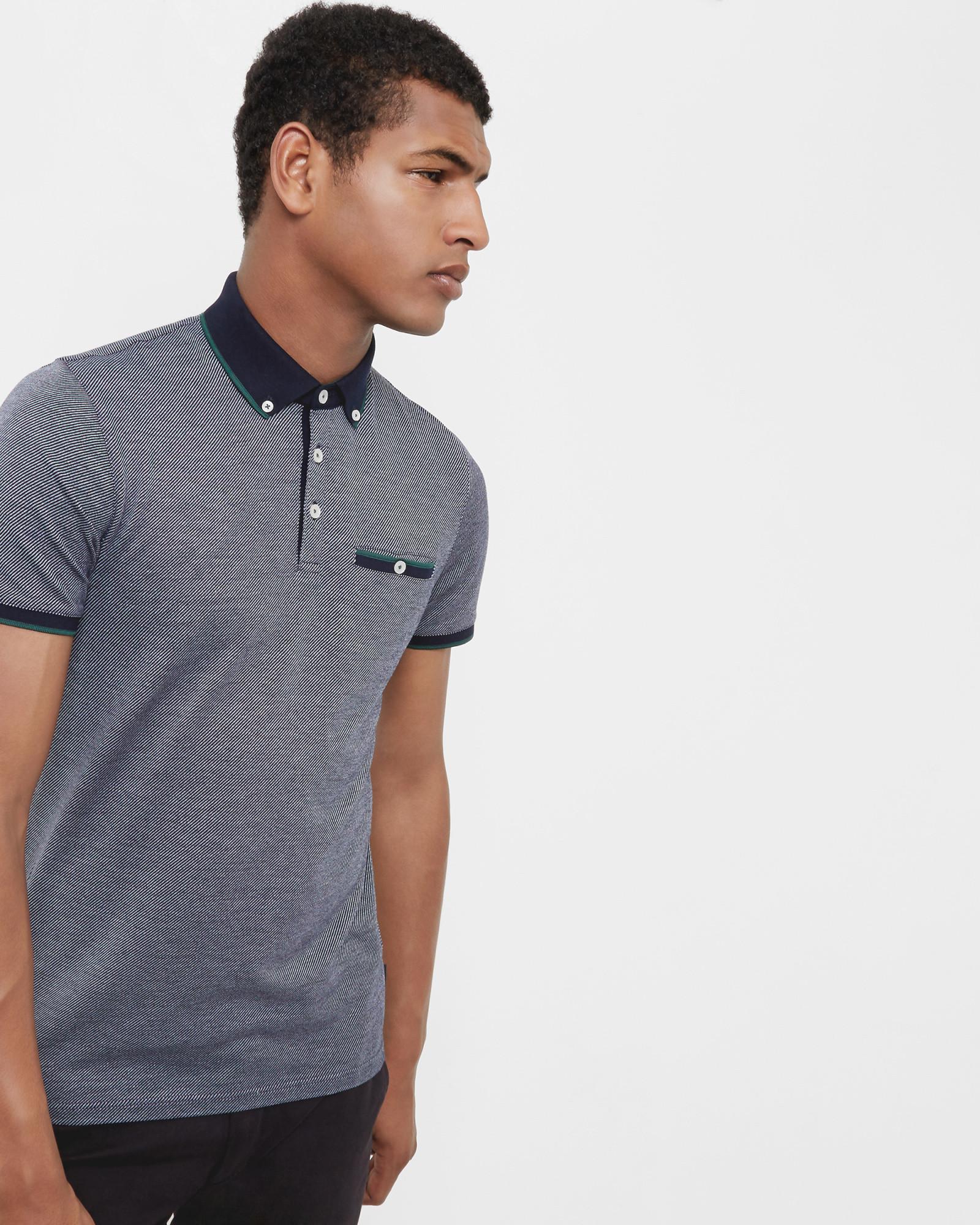 ted baker black polo shirt